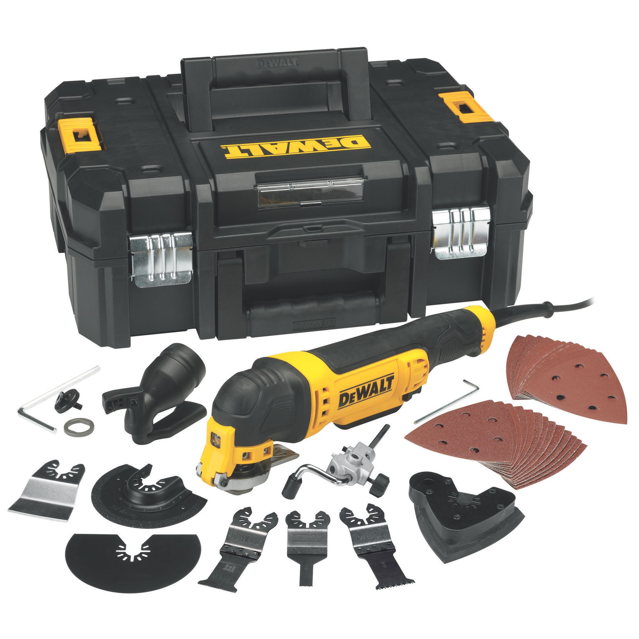 DeWalt 240V 300W Corded Multi Tool DWE315KTGB Departments DIY at B&Q